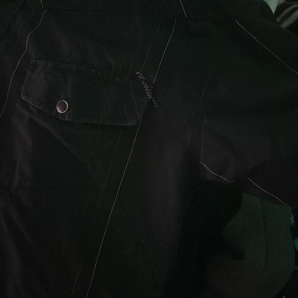 Collar Button-Up Micros Clothing, 70% Cotton, 30% Polyester - Picture 5 of 6